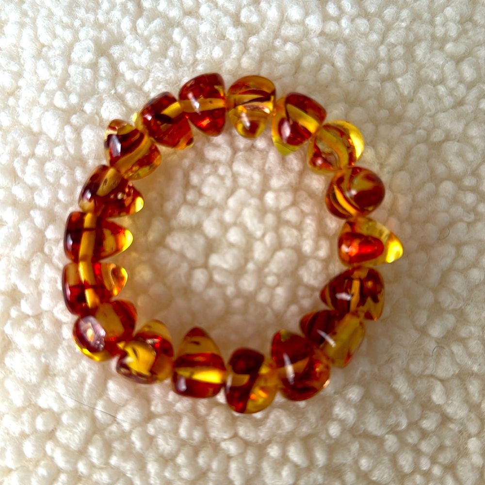 NEW GENUINE BALTIC AMBER BRACELET NATURAL